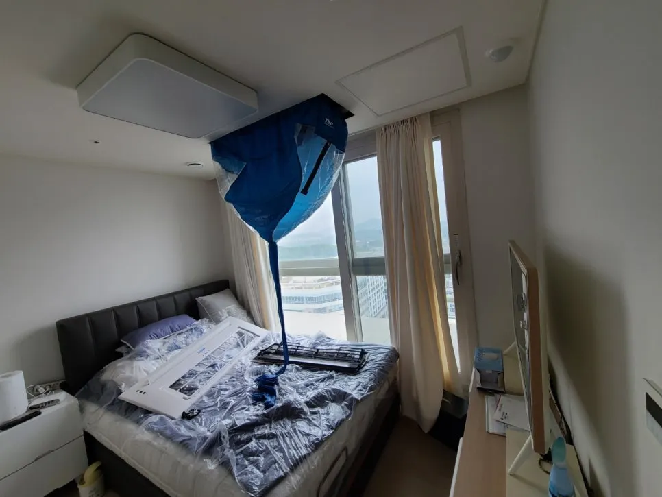 송파 잠실 파크리오 천장형 에어컨 청소 후기 사진 8