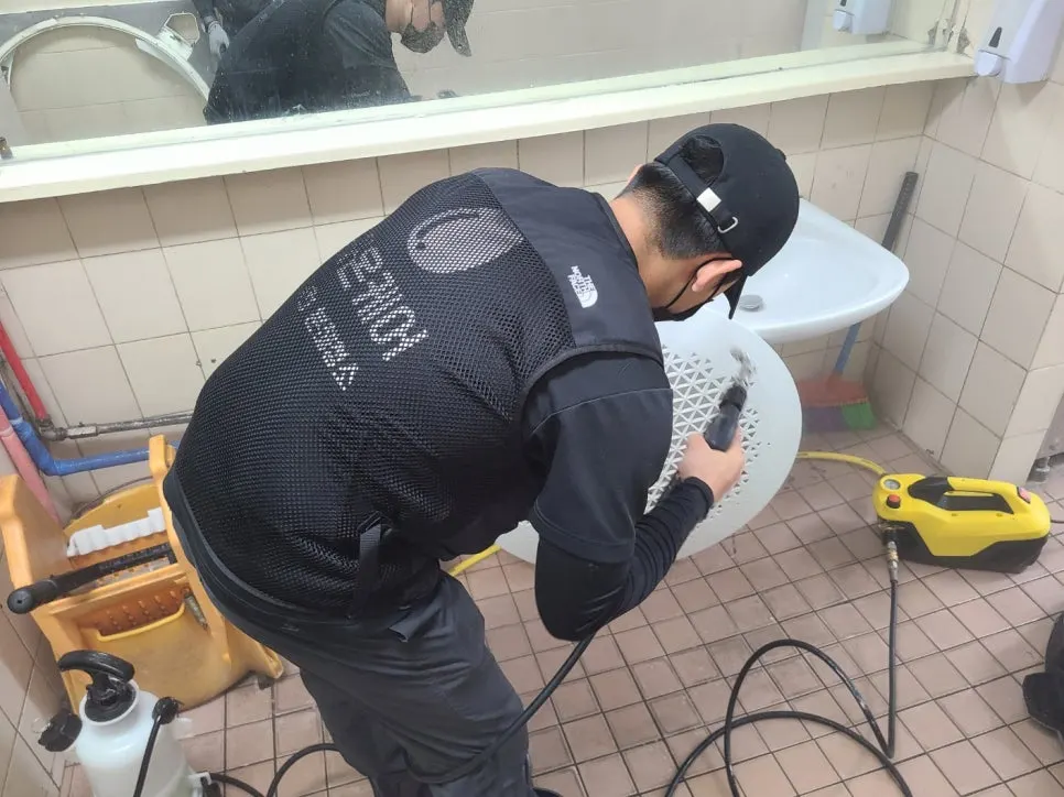 성남 상가 천장형 에어컨 청소 전문업체 라온케어 사진 13