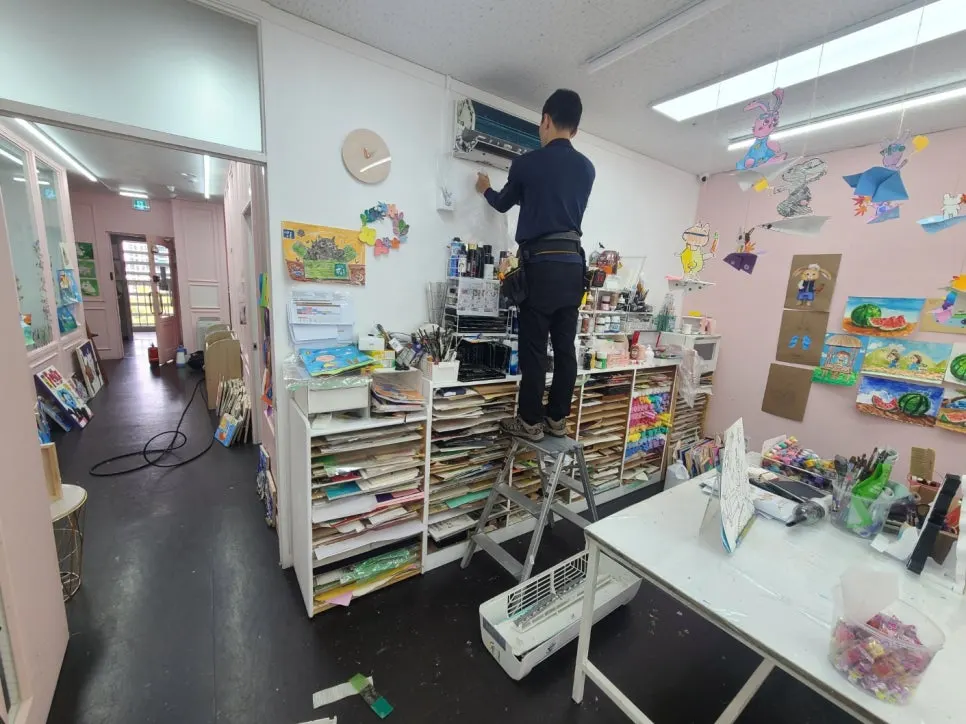 송파 학원 벽걸이 에어컨 청소 라온케어에 맡여야하는 이유 사진 8