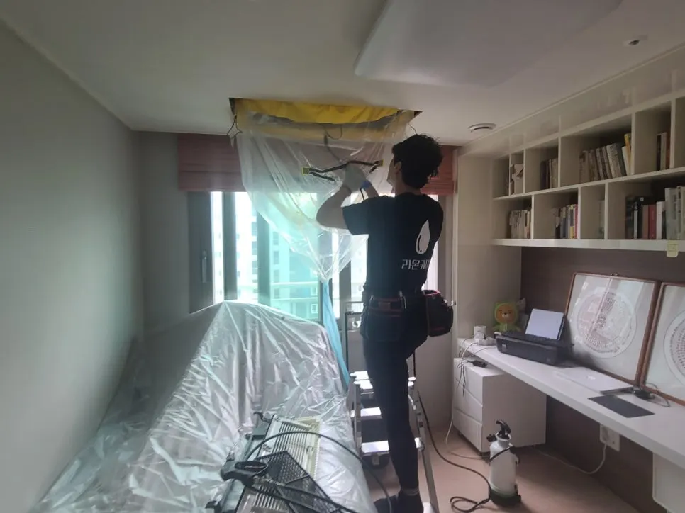 송파에어컨청소 라온케어로 해결한 헬리오시티 천장형 에어컨 곰팡이 문제(고객님 직접 작성)