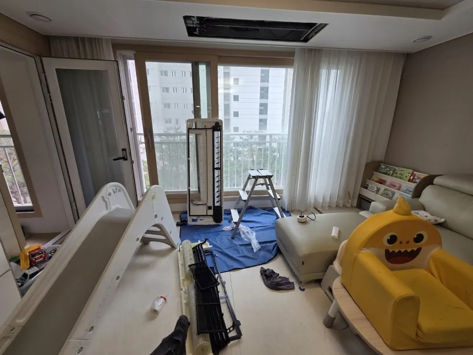 성남분당 천장형 시스템 에어컨 청소 잘하는 업체 라온케어